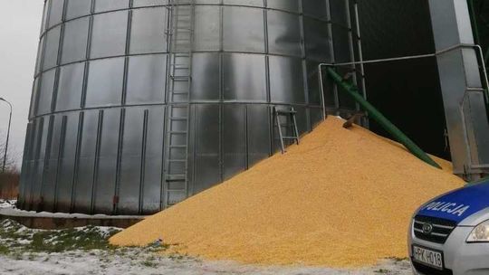 Mężczyzna został przysypany ziarnami kukurydzy. Zginął na miejscu