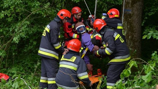 Międzypowiatowe ćwiczenia z udziałem grupy wysokościowej JRG Krosno