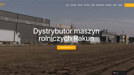 Dystrybutor maszyn rolniczych Rakun