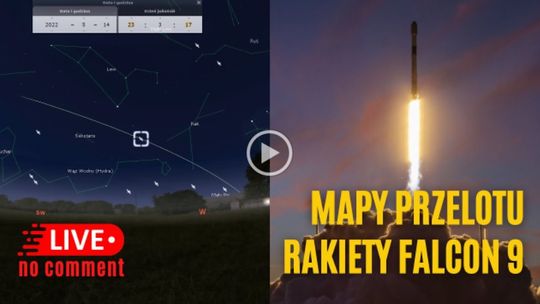 Nad Krosnem przeleci rakieta kosmiczna Falcon 9. W niedzielę przelecą Starlinki