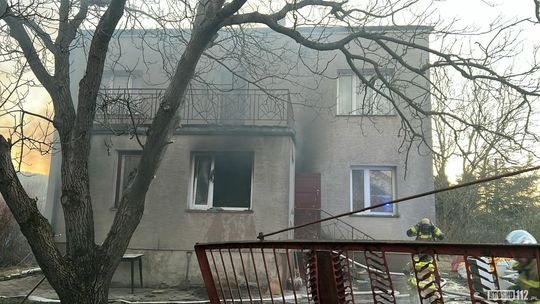 Nadole. Pożar w jednym z domów