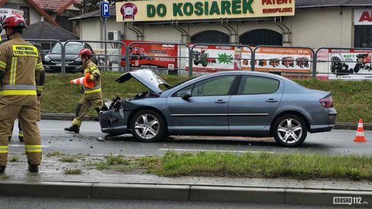 Najechanie na tył na Podkarpackiej w Krośnie