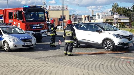 Najechanie na tył pojazdu na obwodnicy Krosna