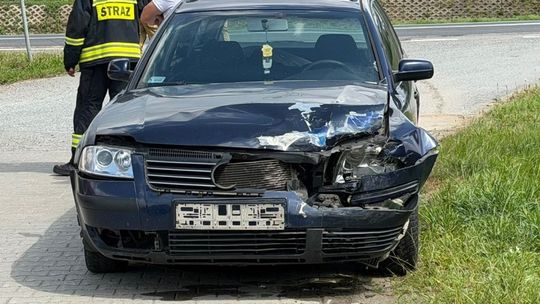 Najechanie pojazdów na DK28 w Moderówce
