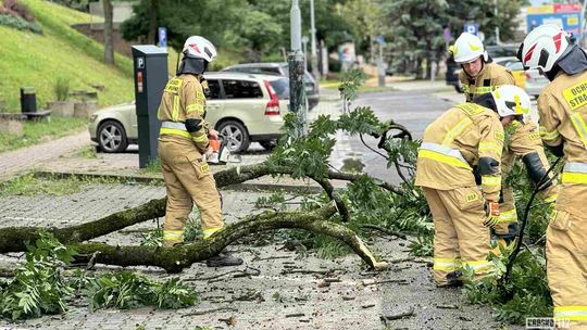 Nawałnice przechodzą przez region. Już jest ponad 200 interwencji straży pożarnej