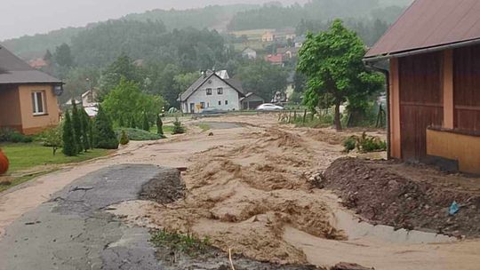 Niebezpieczne nawałnice na Podkarpaciu. Wielu strażaków usuwa ich skutki