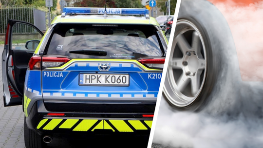 Niebezpieczny drift na ulicy Lwowskiej w Krośnie. 22-latek ukarany wysokim mandatem