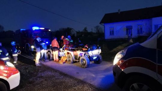 Niefortunny upadek podczas spaceru w Zawadce Rymanowskiej