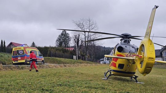 Nieszczęśliwy wypadek 44-latka w Lubatowej Nieszczęśliwy wypadek 44-latka w Lubatowej