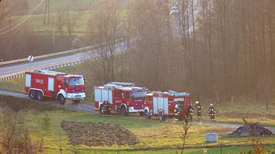 Niewielki pożar na poddaszu domu w Kombornii