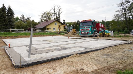 Nowa remiza OSP w Potoku powstaje zgodnie z planem