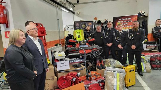 Nowoczesny sprzęt dla OSP w gminie Miejsce Piastowe. OSP Głowienka z quadem