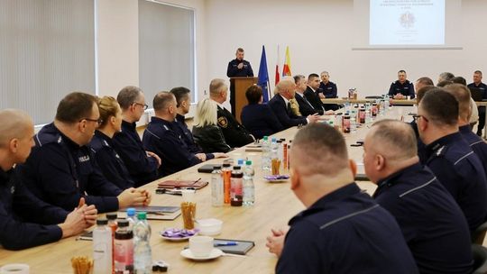 Odprawa w krośnieńskiej komendzie. Podsumowano rok pracy policjantów