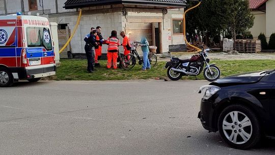 ? Odrzykoń. Motocyklista ranny po zderzeniu z samochodem osobowym