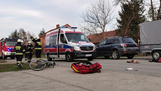 ODRZYKOŃ: Nieprzytomny rowerzysta na środku drogi