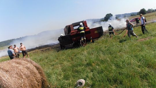 Odrzykoń: Pożar balarki do siana