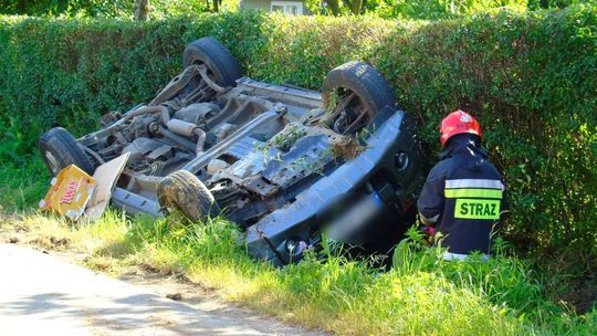 Odrzykoń: Zderzenie dwóch samochodów. Nietypowa akcja