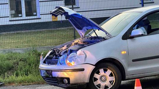 Odrzykoń. Zderzenie Mercedesa z Volkswagenem