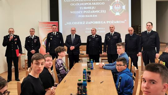 Ogólnopolski Turniej Wiedzy Pożarniczej 2022. Finał powiatowy w Pietruszej Woli