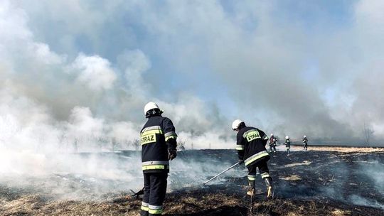 Ogromny pożar nieużytków na terenie gminy Jaśliska