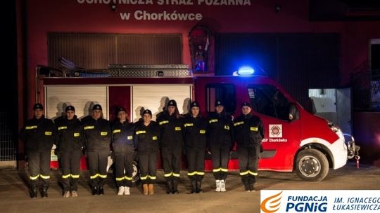 OSP Chorkówka: Nowe ubrania i ćwiczenia w szkole