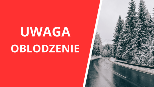 Ostrzeżenie przed oblodzeniem w regionie. Kierowcy i piesi powinni zachować ostrożność
