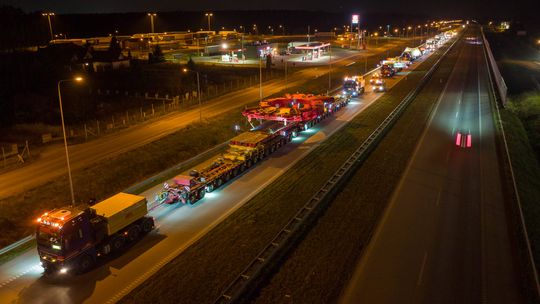 Plan przejazdu przez woj. podkarpackie transportu maszyny TBM