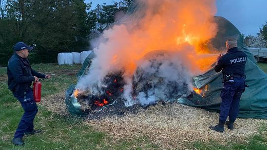 Podpalił siano na posesji rodziców. Zemsta za to, że nie wpuścili go do domu