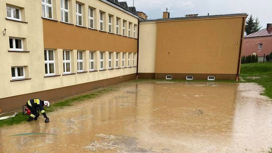 ? Podtopienia w gminie Jedlicze po silnej burzy!