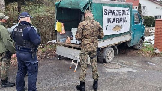 Policja, Straż Miejska i Straż Rybacka kontrolują punkty sprzedaży karpi