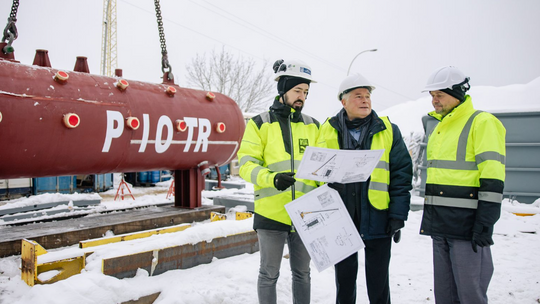 Półmetek budowy bloku energetycznego w Krośnie. Walczak został ochrzczony [ZDJĘCIA]