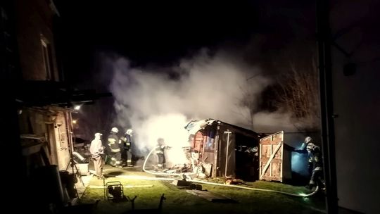 Poranny pożar przy Zdrojowej w Iwoniczu-Zdroju