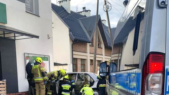Posada Górna. Wypadek przy sklepie Groszek