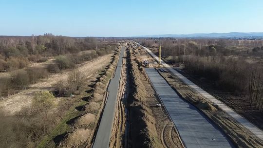 Postępy prac na budowie drogi dojazdowej z Krosna do S19