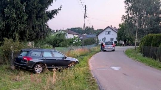 Potok. 32-latka wjechała Citroenem do rowu. Pijany 35-latek próbował nim wyjechać