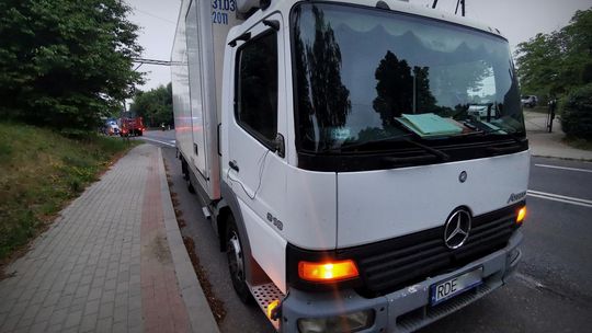 ? Potok. Pieszy w stanie krytycznym, po potrąceniu przez ciężarówkę