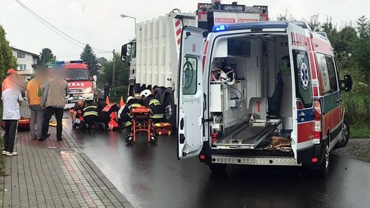 Potrącenie mężczyzny w Korczynie na Akacjowej