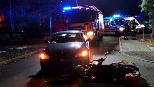 Potrącenie motorowerzysty na ul. Żwirki i Wigury
