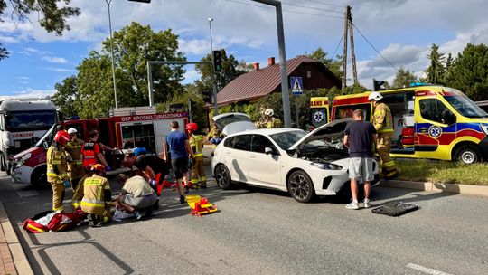 Potrącenie pieszego na Bema