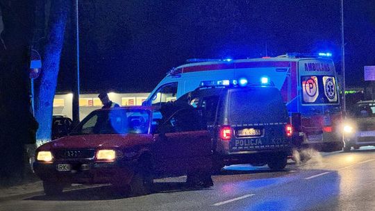 Potrącenie pieszego na ul. Bursaki w Krośnie