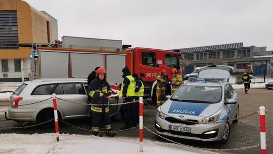 Potrącenie pieszego na ul. Tysiąclecia w Krośnie