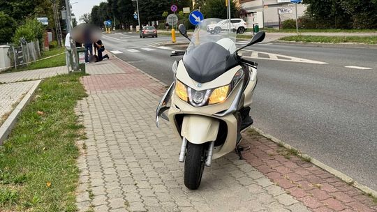 Potrącenie pieszego przez kierującego jednośladem na Krakowskiej