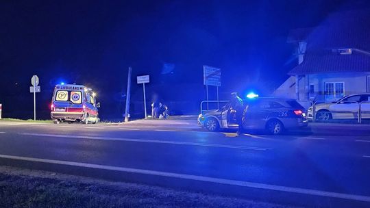 Potrącenie pieszej na DK28 w Iwoniczu
