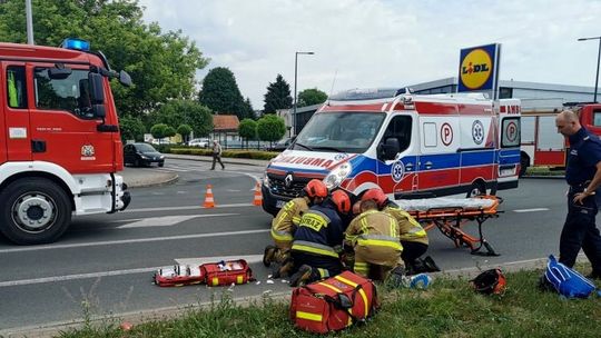 ? Potrącenie rowerzysty na ul. Lwowskiej w Krośnie. Wezwano śmigłowiec LPR