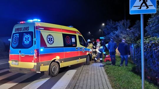 Potrącenie rowerzysty w Korczynie