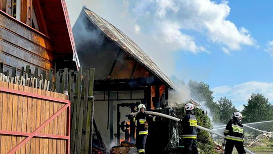 ? Pożar budynków: gospodarczego i mieszkalnego w Żeglcach