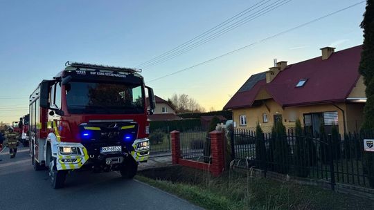 Pożar w budynku przy Granicznej w Świerzowej Polskiej