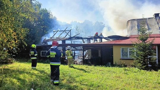 Pożar budynku w Kopytowej