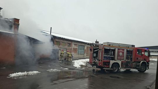 Pożar kontenera na Pużaka