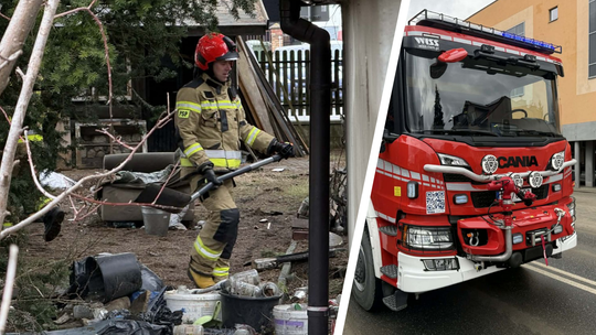 Pożar na Mielczarskiego. Zagrożony był dom
